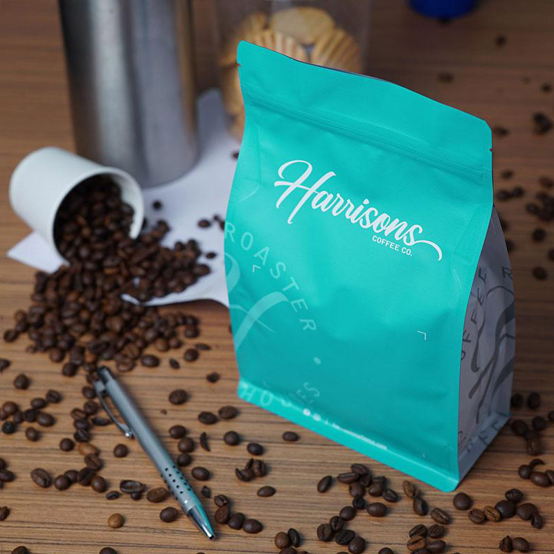 Kaffe Side kile lynlås taske med ventil Alu indeni